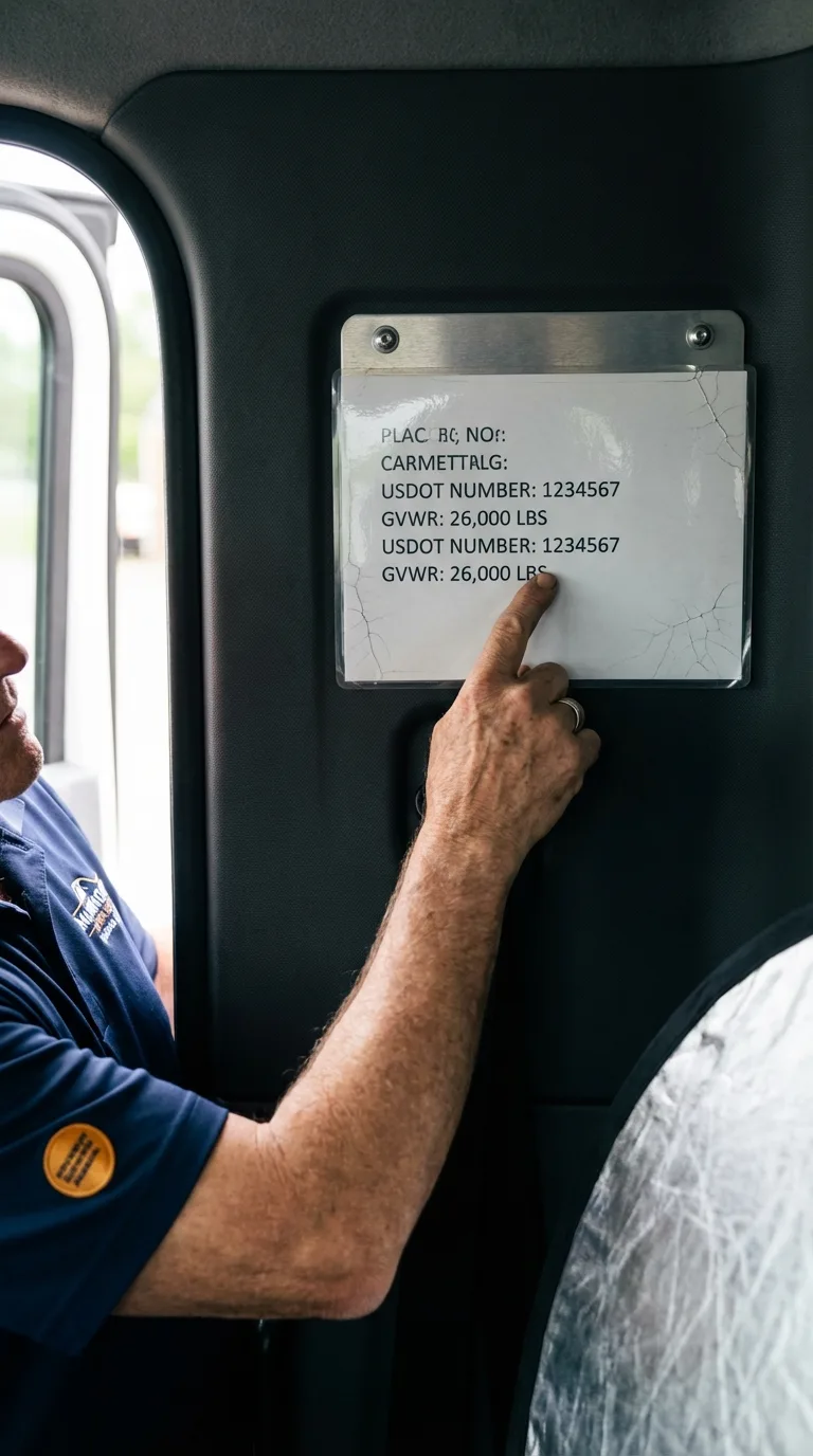 USDOT licensing placard verification in Lakeland